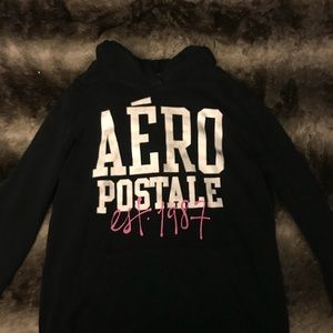 medium black aeropostale hoodie